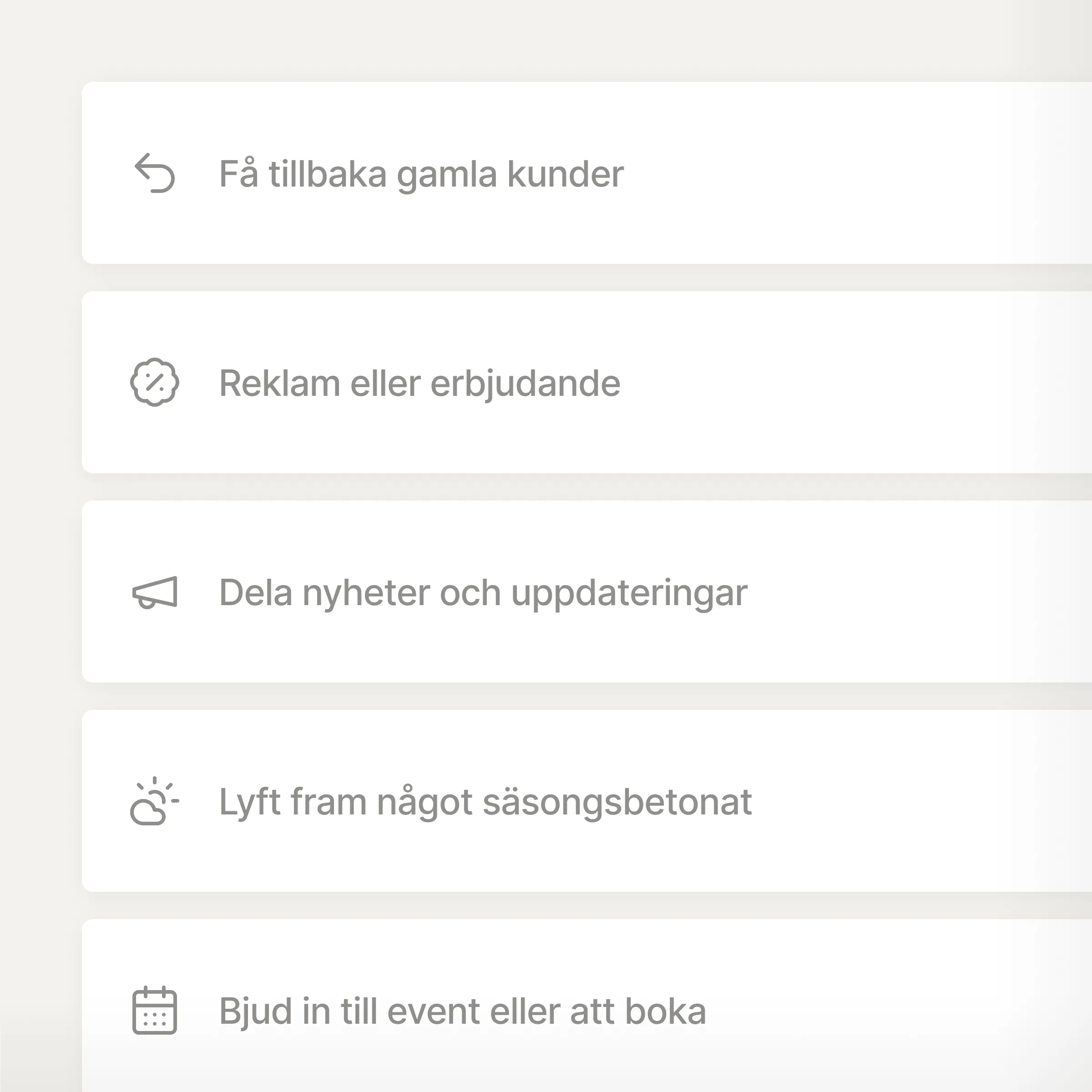 AI-mejlskapande gränssnitt