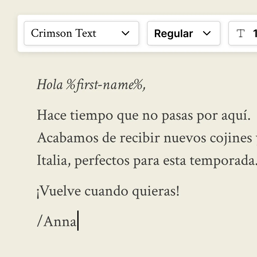 Crea tu mensaje