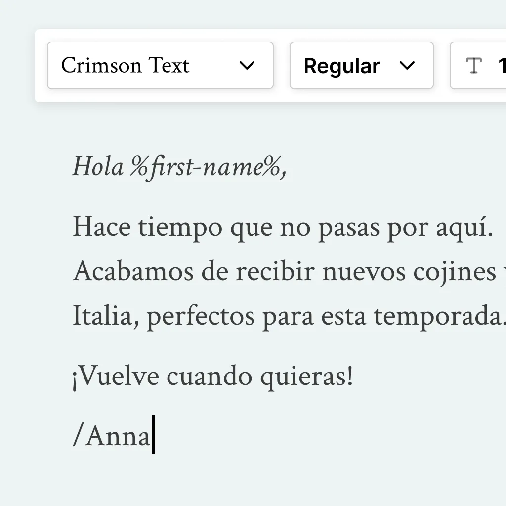 Crea tu mensaje