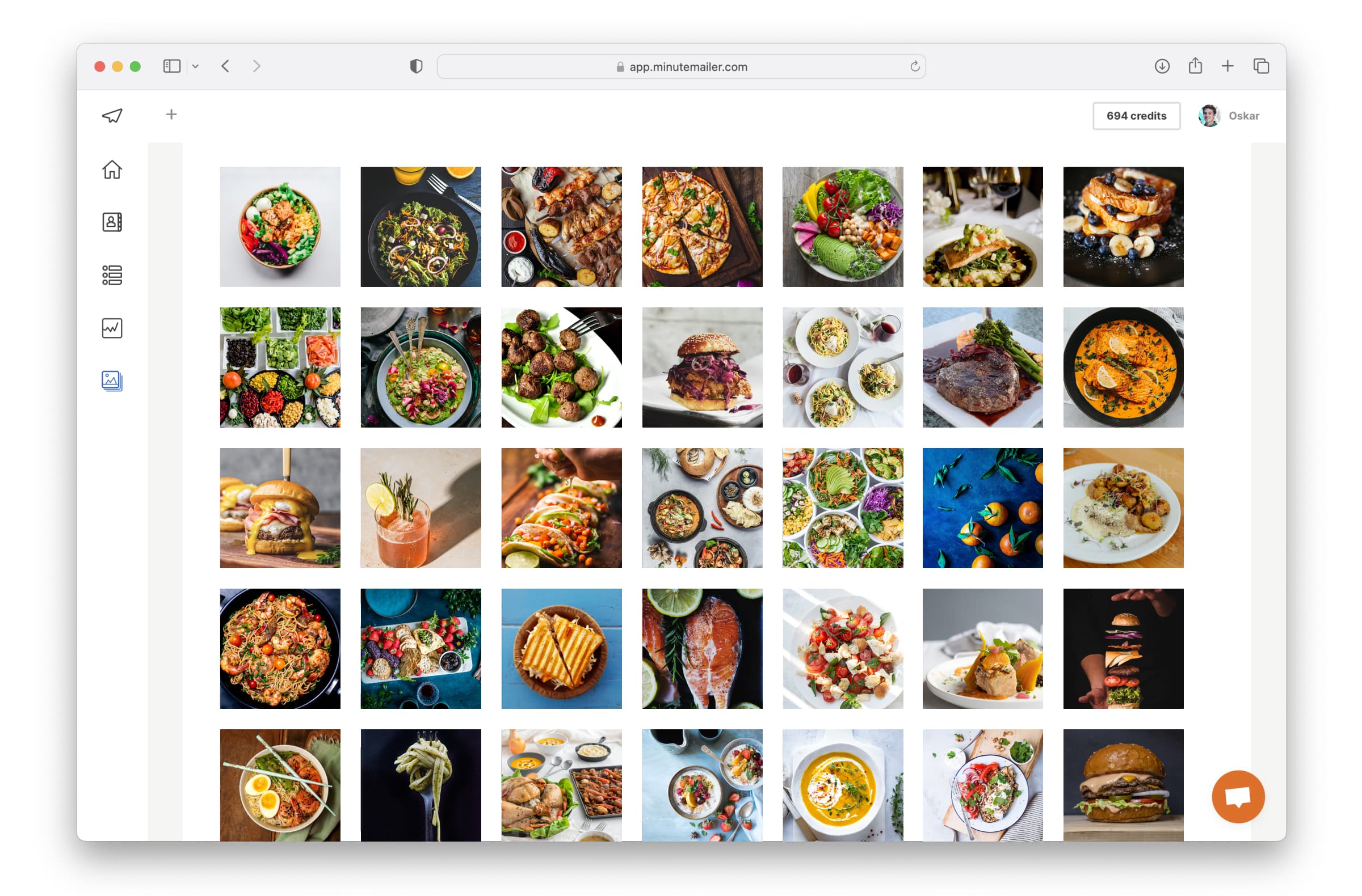 Ladda enkelt upp bilder till ditt nyhetsbrev i filbiblioteket på Minutemailer