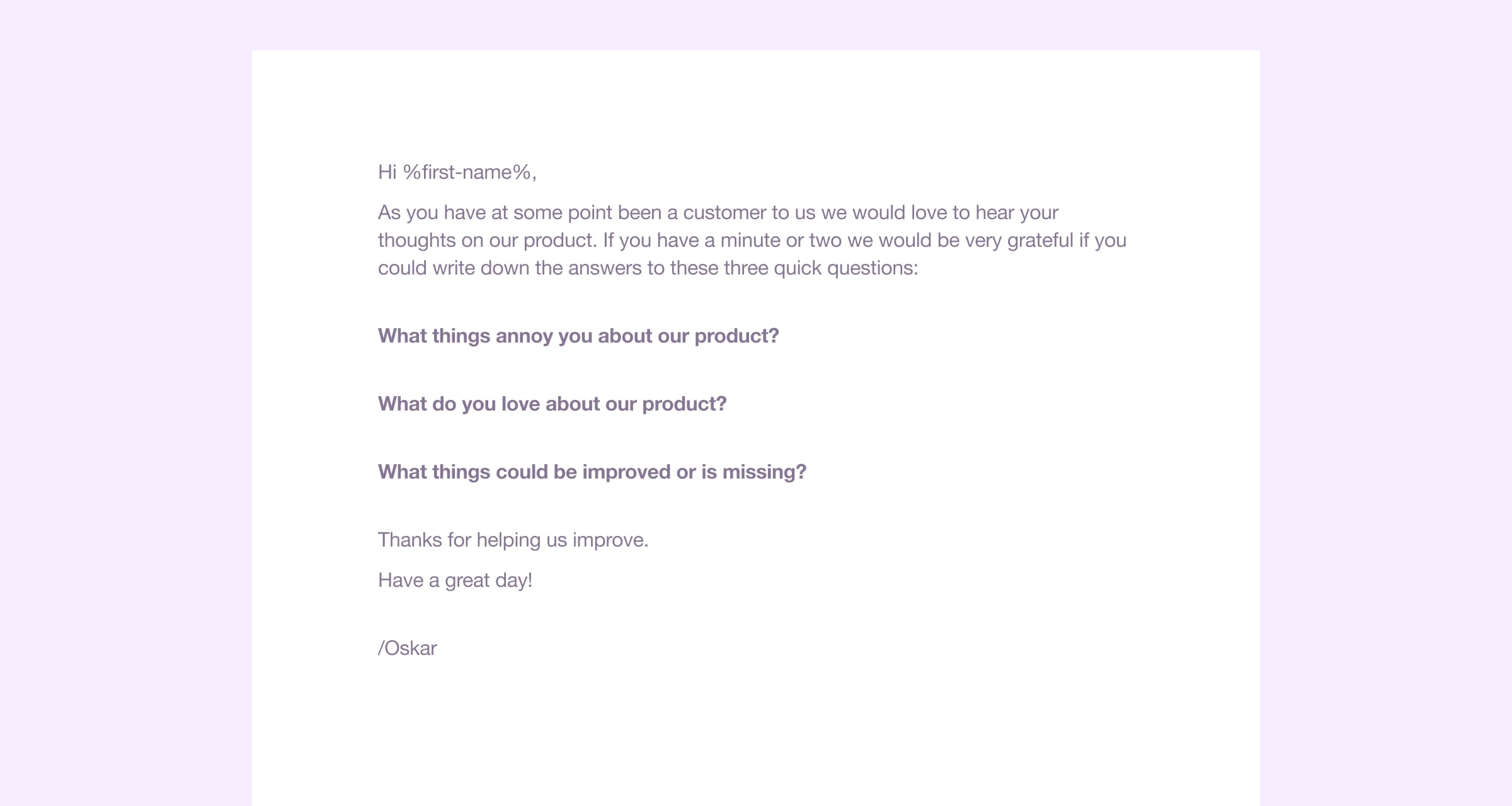 Pure message, pure engagement - Minutemailer